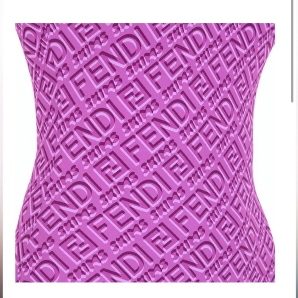 FENDI x SKIMS Sleeveless Mid Thigh Bodysuit in Colorado New with Tags! - Picture 5 of 13